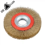 brosse à roue métallique frisée 5 pouces