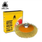 Brosse circulaire à fils ondulés