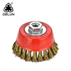 Brosse de polissage en fil métallique torsadé