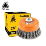 Brosse circulaire en fil d'acier inoxydable torsadé