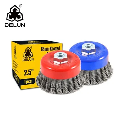 Brosse de tasse de 3 pouces avec arbre personnalisable