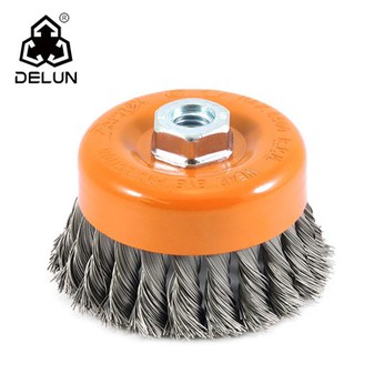 4 pouces tassées à nouée tasse brosse durable